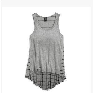 HARLEY-DAVIDSON XS & S left WOMEN’S STRIPED BACK HI-LOW HEM